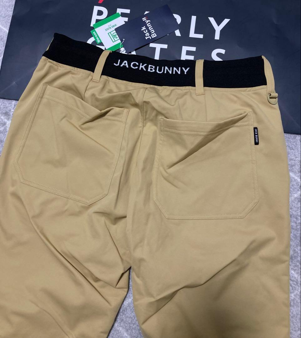 新品 パーリーゲイツ ジャックバニー エアシャット裏フリース防風パンツ(5)L