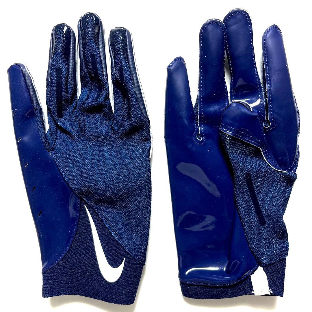 【M】NIKE VAPOR KNIT 4.0 ネイビー アメフト グローブ