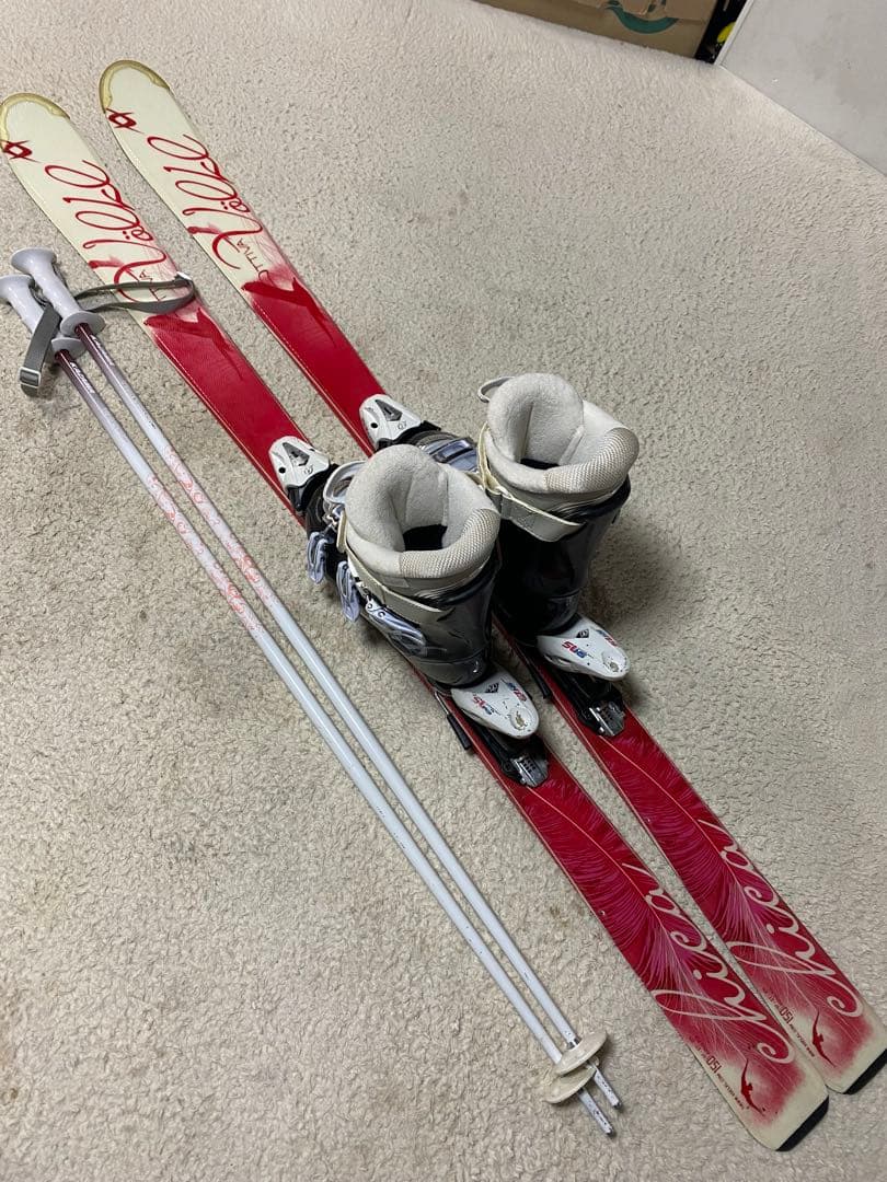 フォルクルスキー板 セットAttiva 150cmブーツ24cm ストック110