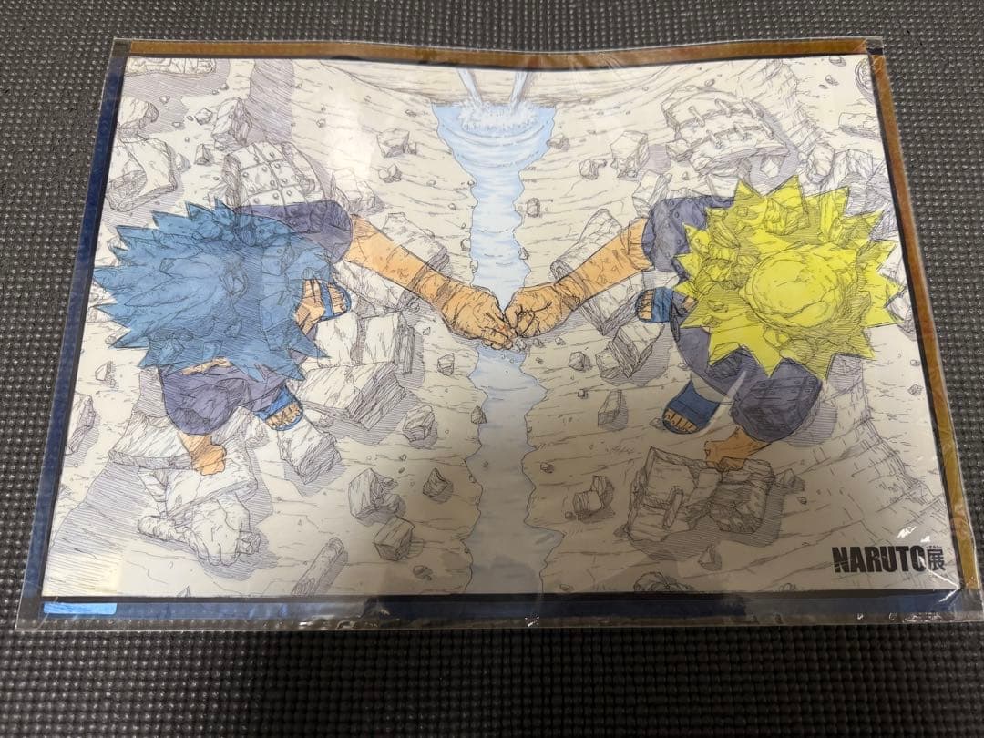 ナルト　NARUTO NARUTO展　ナルト展　クリアポスター　終末の谷　サスケ