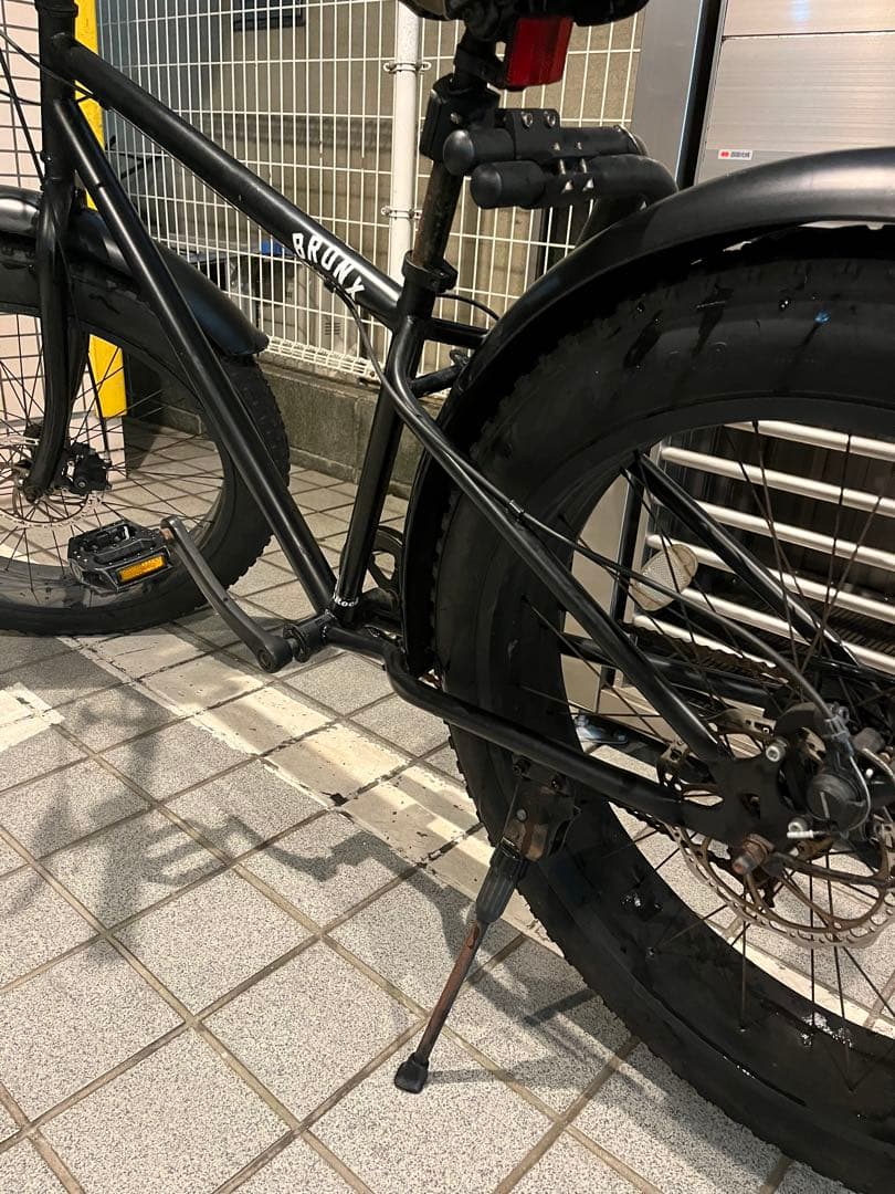 対面限定 湘南エリアBRONX ファットバイク ブラック/26インチ