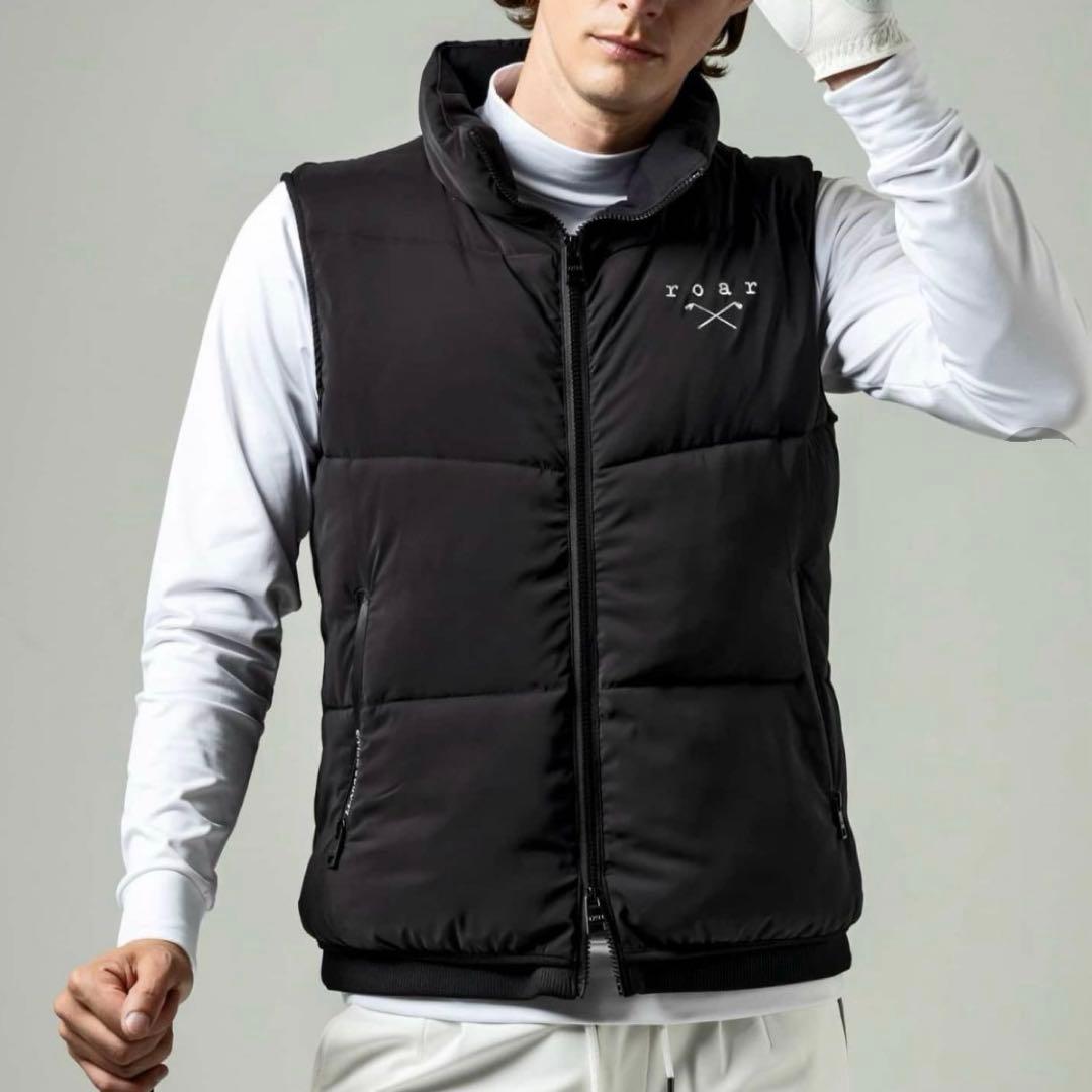 【新品】LUXEAKMPLUS×roar／中綿入り ベスト ゴルフウェア XXL