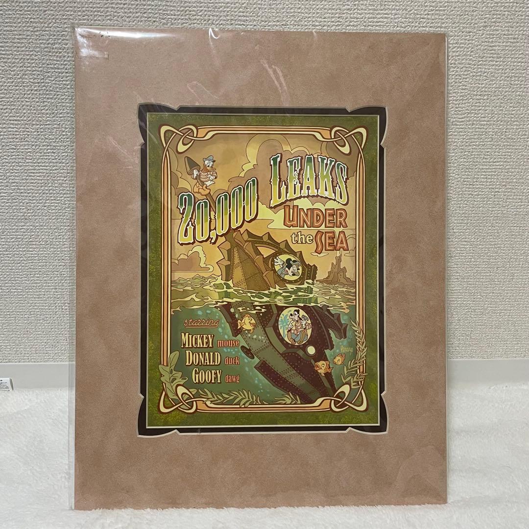 美品★超希少！WDW限定アイテム　ディズニーアート《海底2万マイル》disney