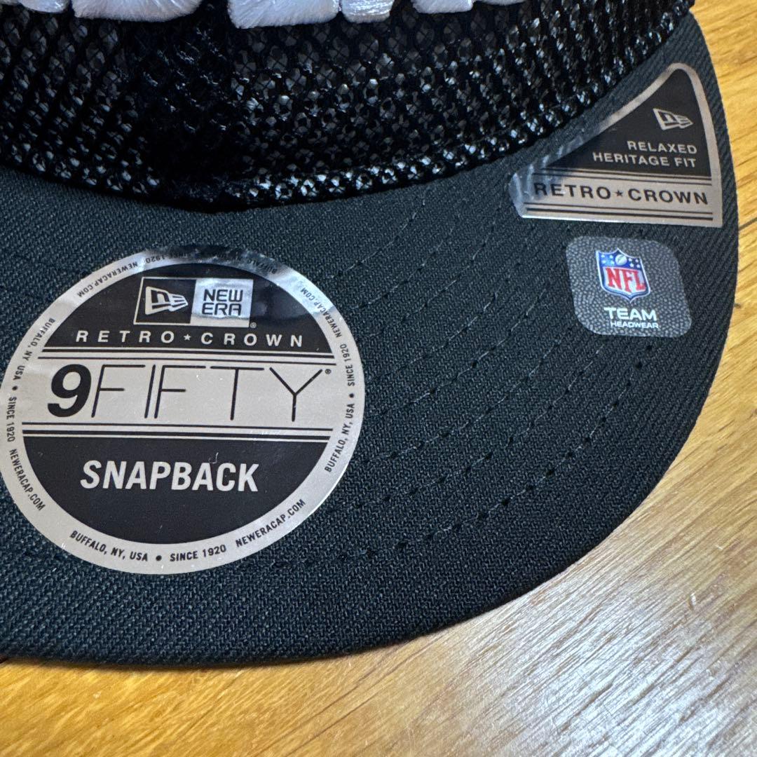 ニューエラNEWERA キャップNFLレイダース ダブルメッシュ ブラック
