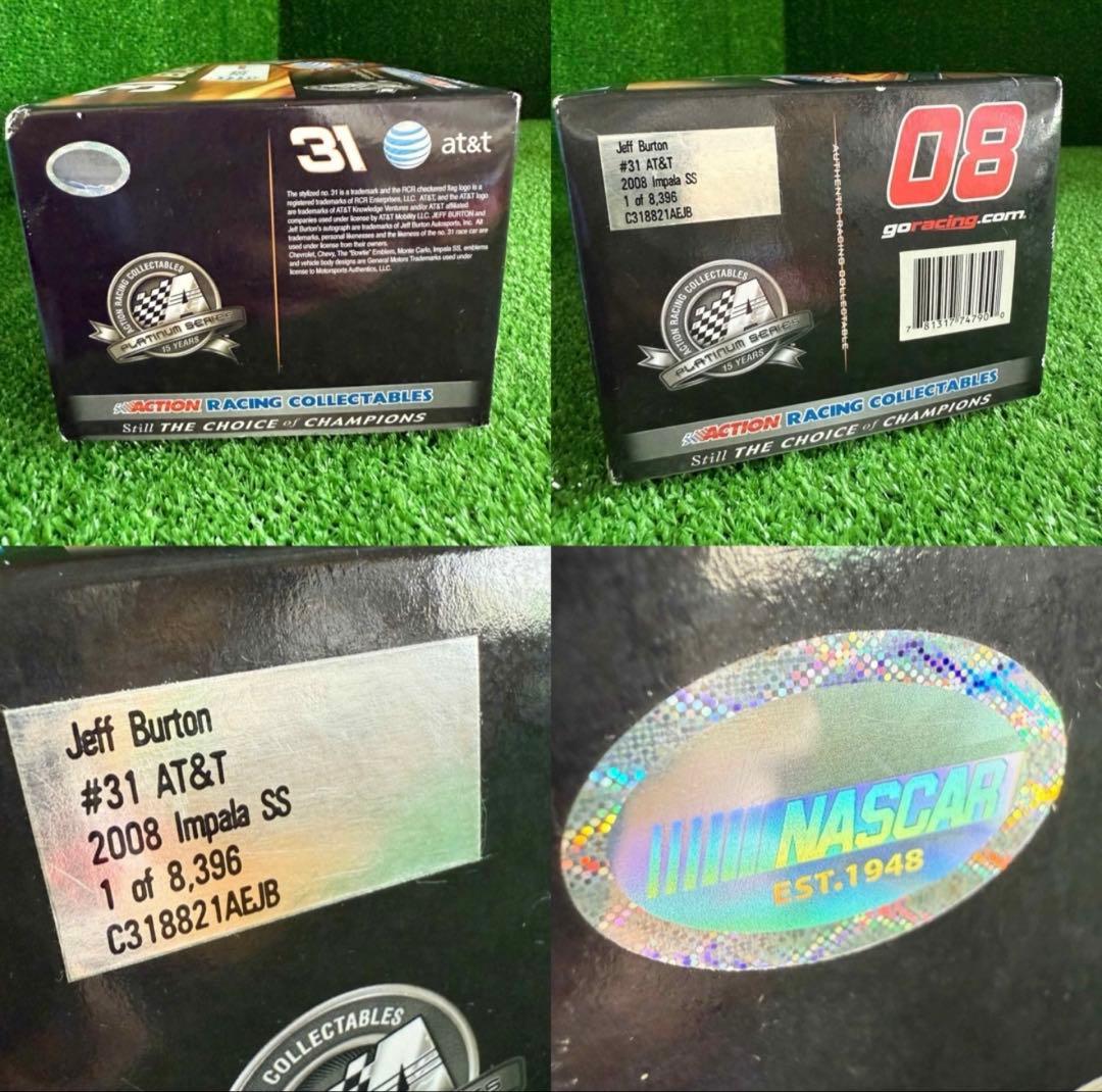 B006】1/24 ジェフ・バートン♯31 AT&Tレーシングカー NASCAR