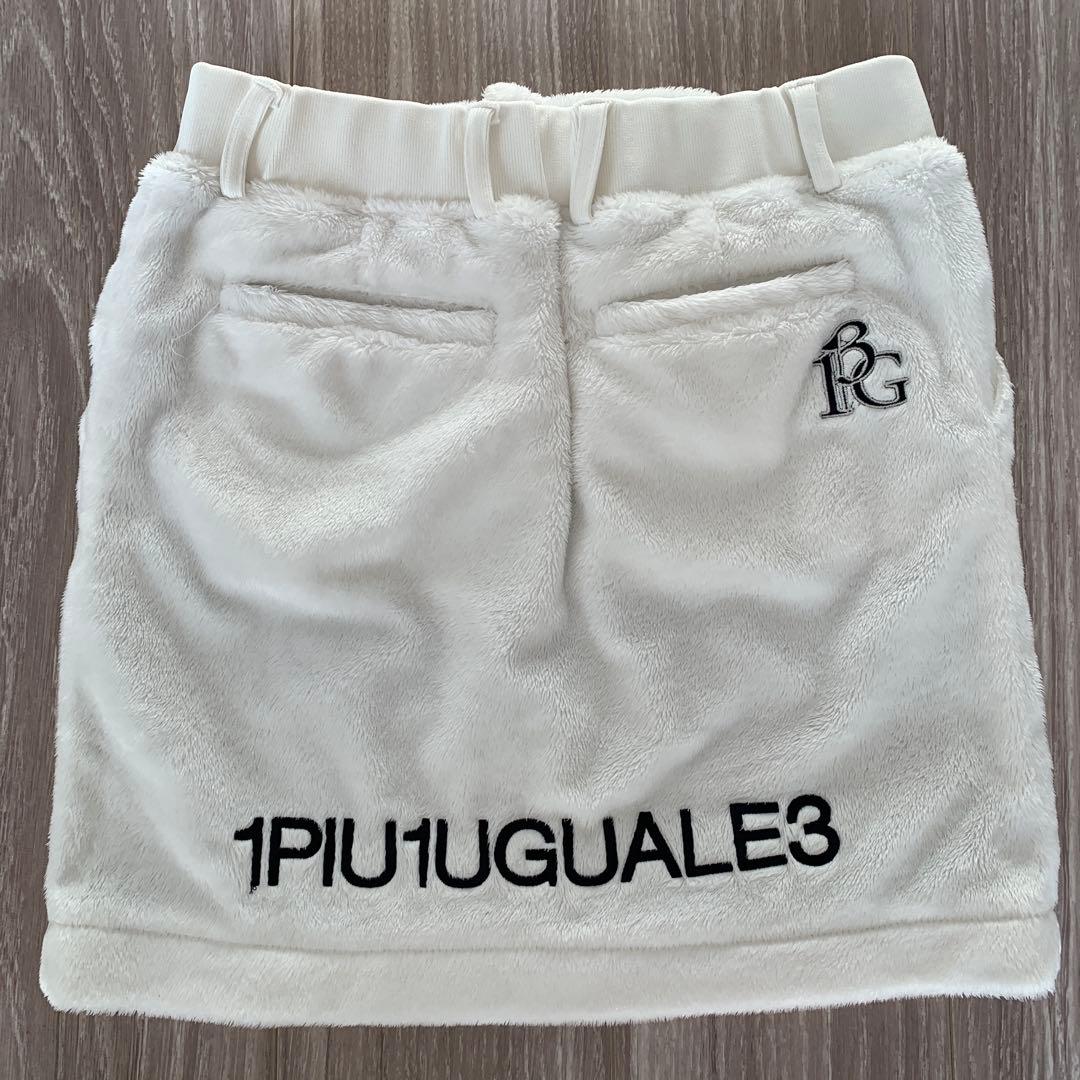 美品 ホワイトフリーススカート 1PIU1UGUALE3