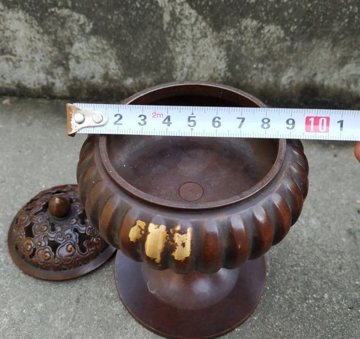 銅器 香炉 鎏金薫香炉 香道具 茶道具 装飾品 工芸品 置物