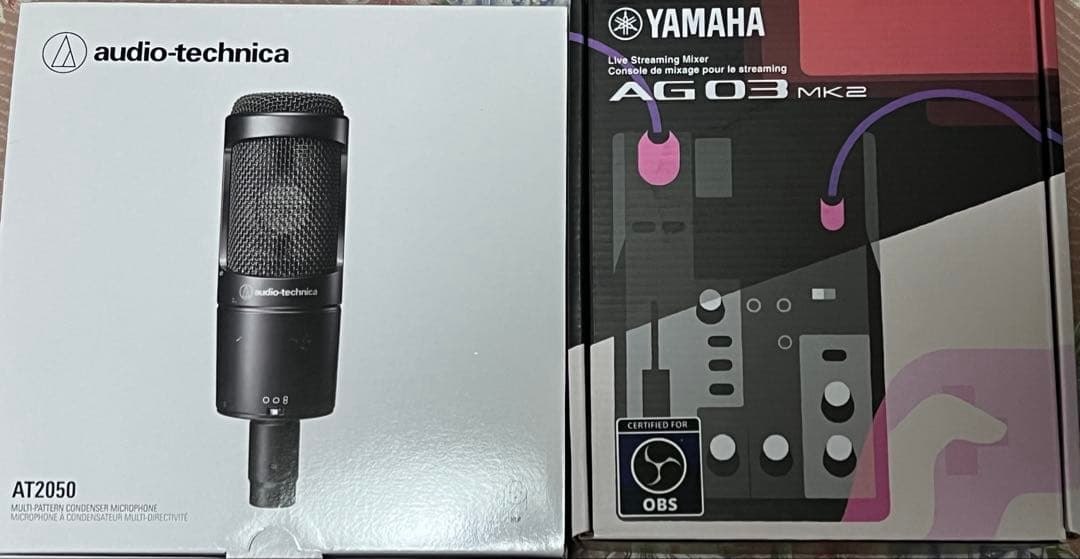 唐*丸様 AT2050&AG03Mk2 ケーブル含む配信機材セット（総額7万円近
