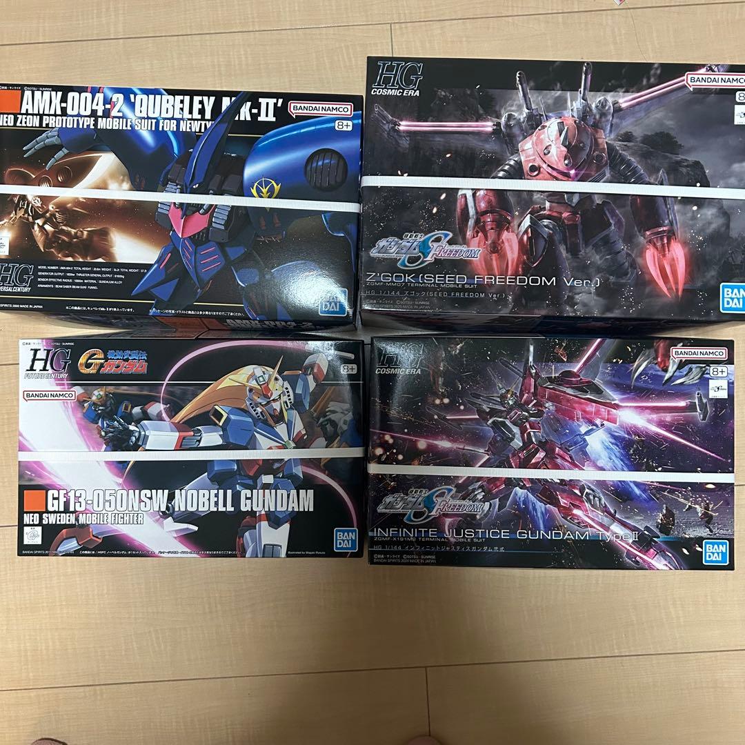 HG ガンプラ 4体セット キュベレイMk-Ⅱ ズゴッグ　ノーベルガンダム 新品