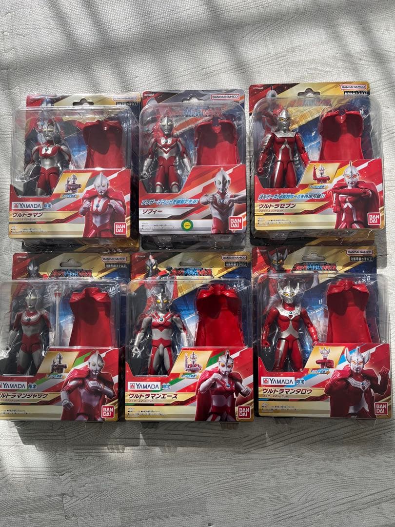 ウルトラアクションフィギュア　ウルトラ6兄弟　ブラザーズマントセット　生産完了品