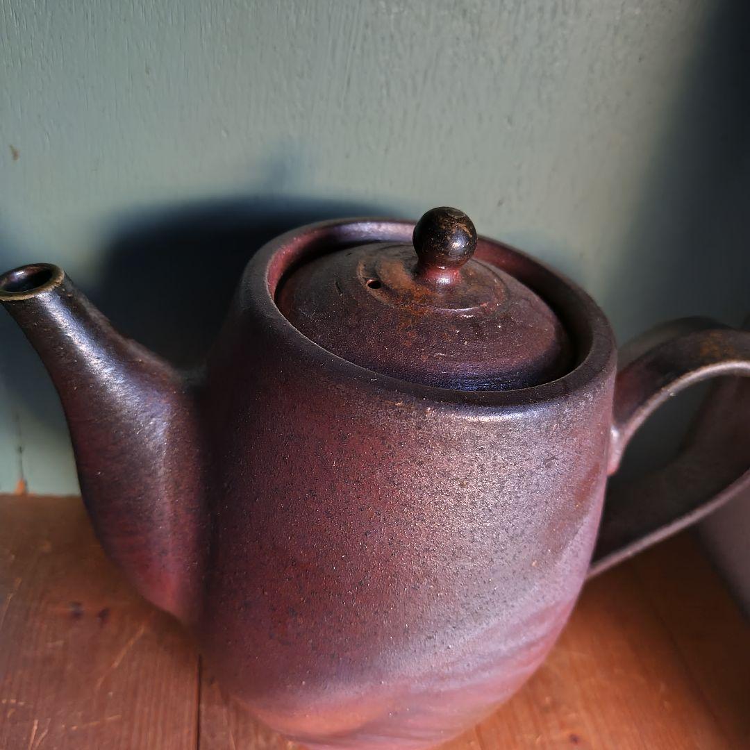 備前焼　急須　後楽窯　堀川南山　ティーポット　茶道具　茶器　岡山伝統工芸品　珈琲