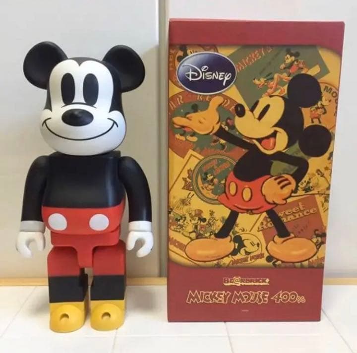 ●メディコム・トイ ミッキーマウス カラー版 BE@RBRICK ベアブリック