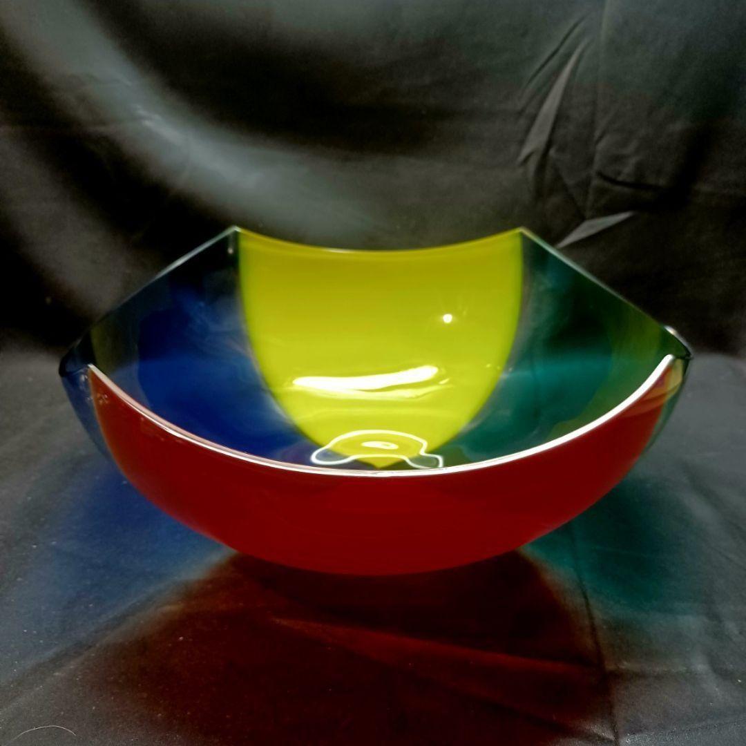 MURANO GLASS ムラノ ミルフィオリ レッド グラス ヴェネチア