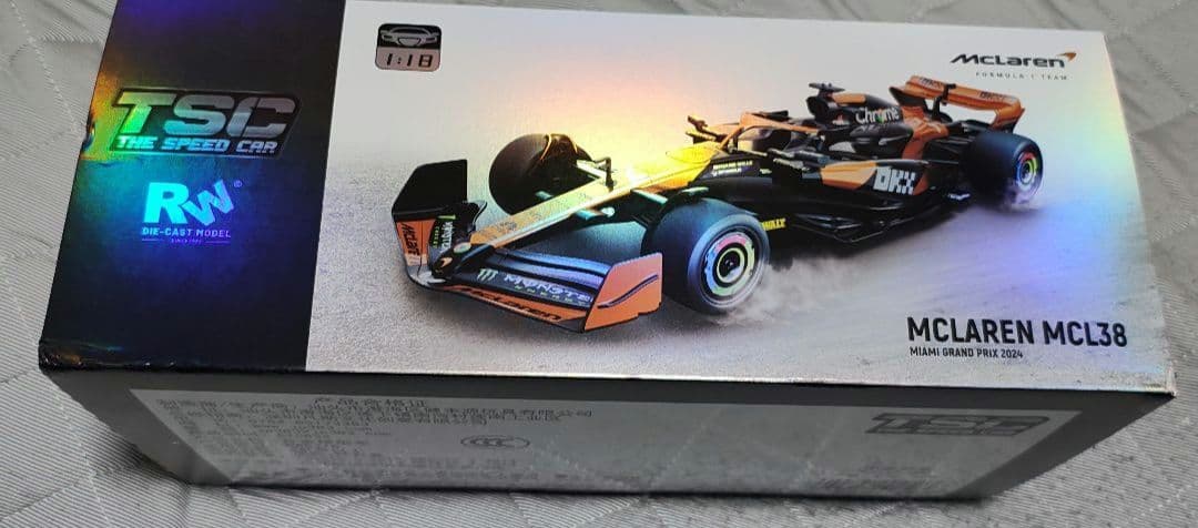 希少 TSC F1 マクラーレン MCL38 1/18 2024年ノリスモデル