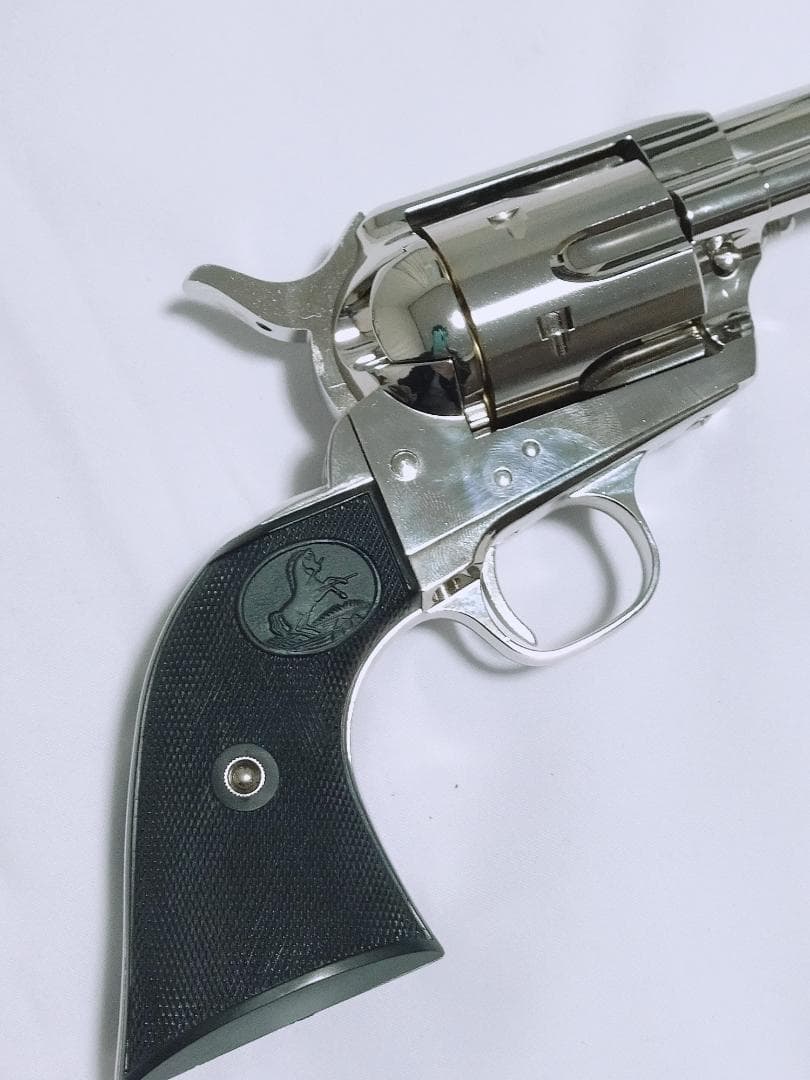 美品 タナカ ガスガン COLT S.A.A .45 4-3/4インチ　ニッケル