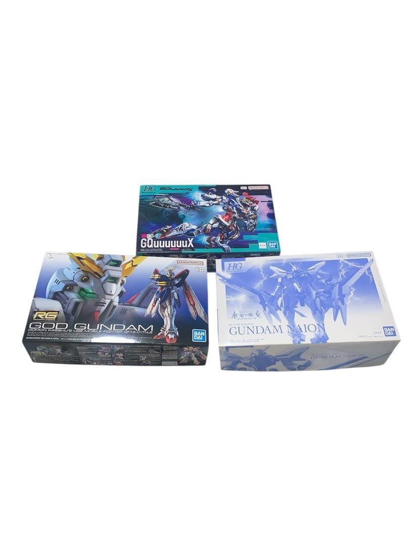 ガンプラ　RGゴッドガンダム　HGガンダムナイオン　HGジークアクス