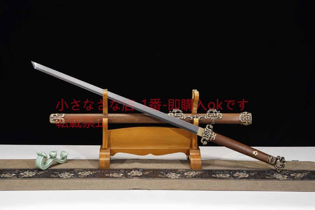 天祥唐横刀百錬模様鋼  古兵器 武具 刀装具 日本刀 模造刀 居合刀