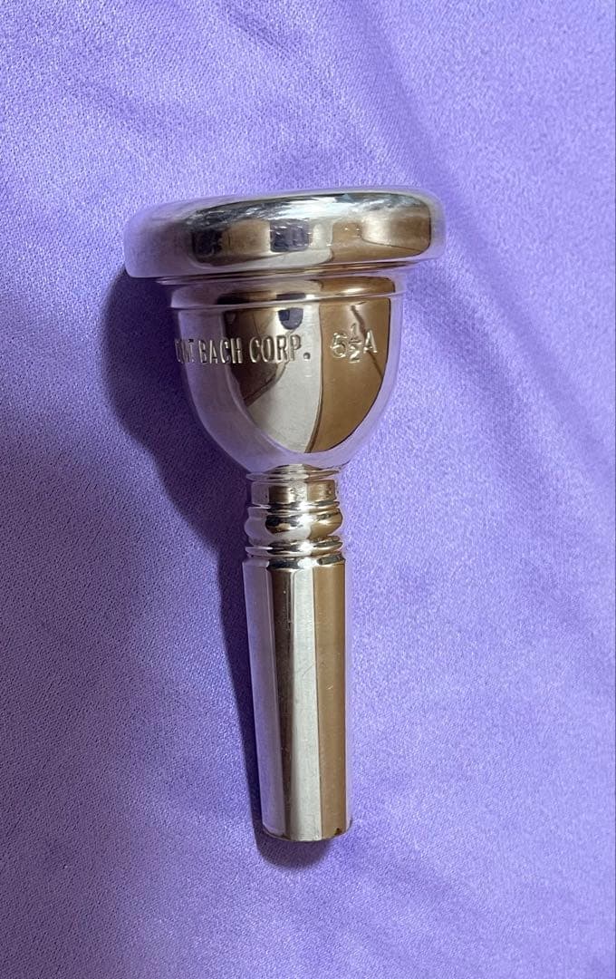 トロンボーンマウスピース Bach corp. 6 1/2A 太管
