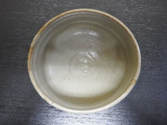 美濃唐津茶碗　加藤芳右衛門　尋牛斎箱書　共箱　MA１３８