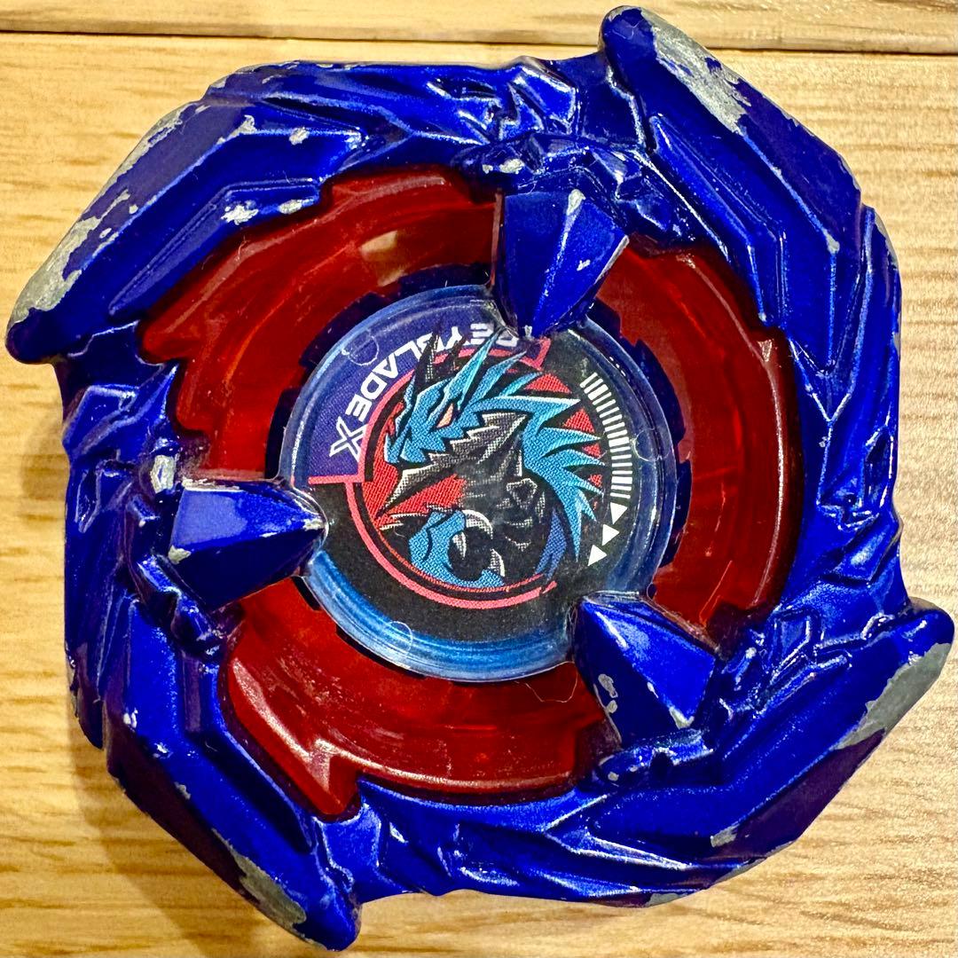 【匿名配送】ベイブレードX　原色　コバルトドレイク　メタルコート；ブルー