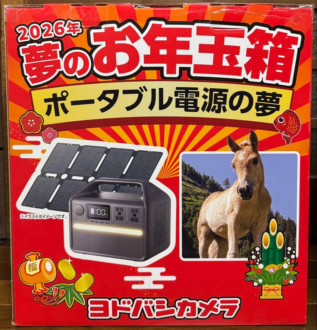 ヨドバシカメラ 夢のお年玉箱 ポータブル電源の夢