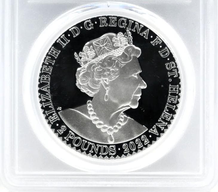 2022エリザベス2世 2oz 銀貨69 ゴチッククラウン ポートレート 164