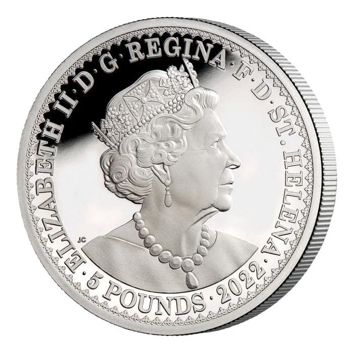 2022エリザベス2世 2oz 銀貨69 ゴチッククラウン ポートレート 164