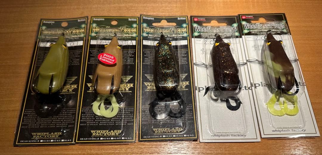 ウィップラッシュファクトリー　ZOD 雷魚フロッグセット売り　廃盤　激レア