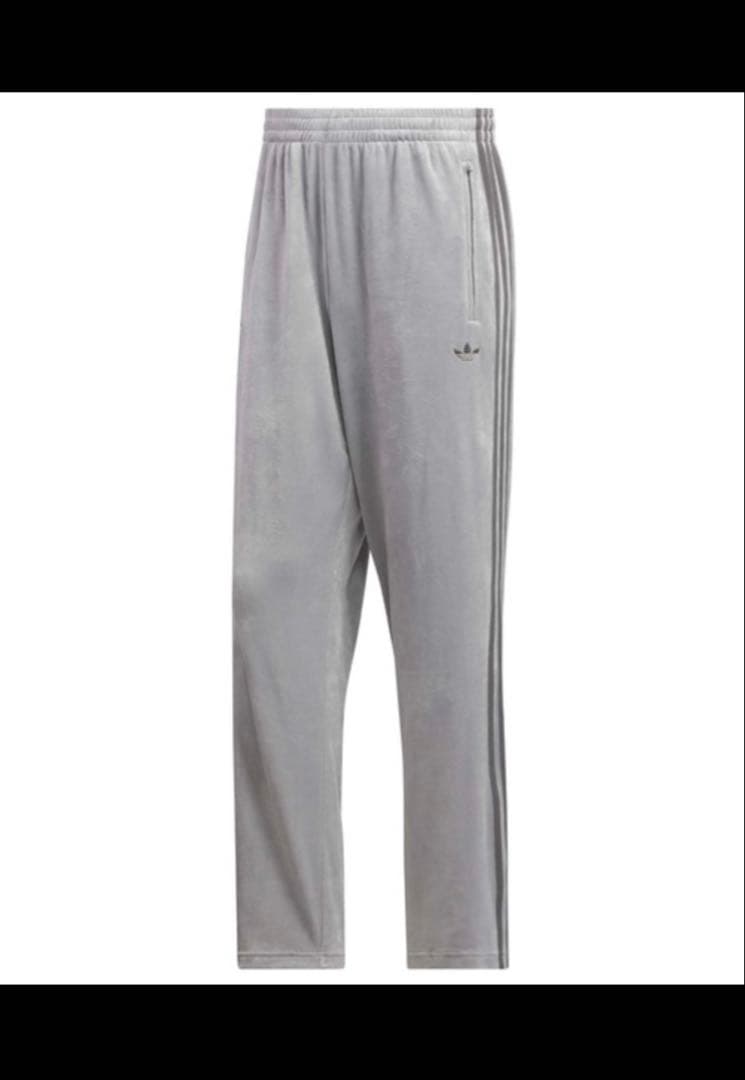 adidas ベロア トラックパンツ オリジナルス グレー