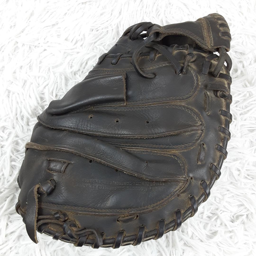 希少◎MIZUNO Buw League 軟式用 左投げ用キャッチャーミット 黒