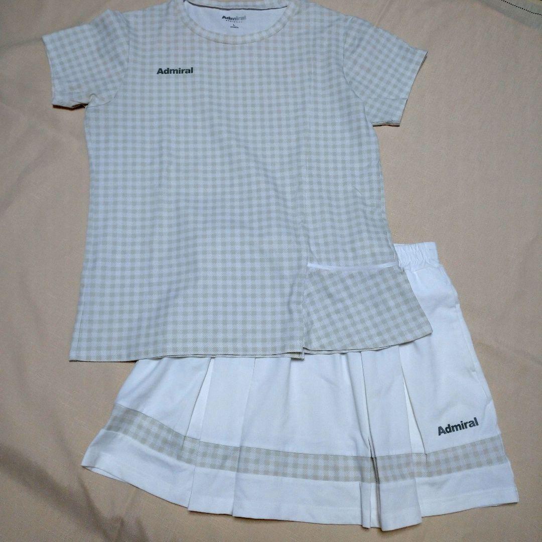 Admiral チェック柄 Tシャツ スカート セット Lサイズ