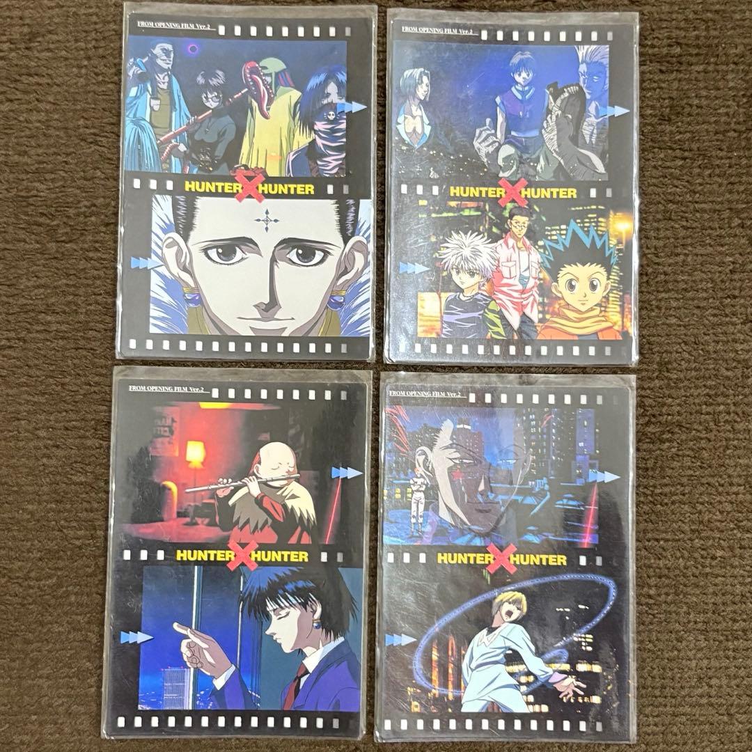 HUNTER×HUNTER カードセット 裏表両面仕様 幻影旅団編4枚OP,ED