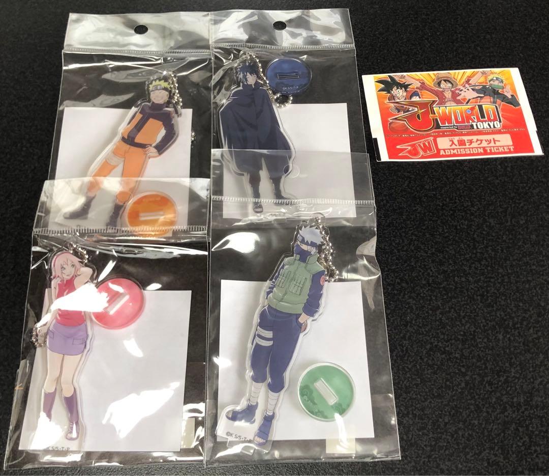 NARUTO J-WORLD絆 ナルト カカシ サクラ サスケ アクリルスタンド