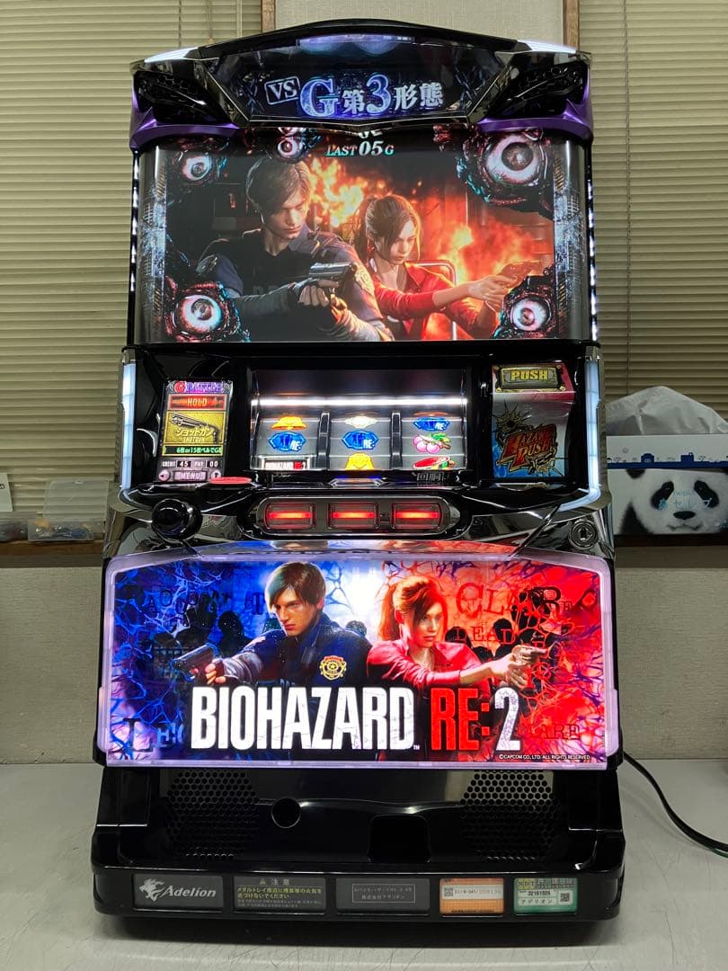 パチスロ実機　ＳバイオハザードＲＥ：２　ＸＢ　不要機付き