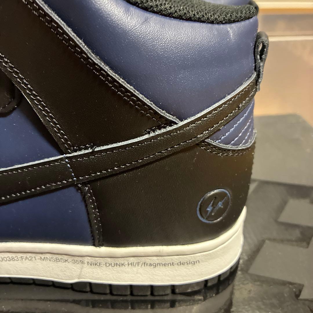 Nike Dunk High fragment design ネイビー/ブラック