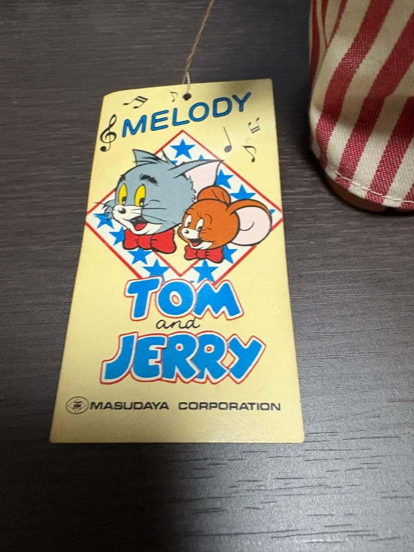 トムとジェリーオルゴール　増田屋　ソフビ人形　ぬいぐるみ　レトロ