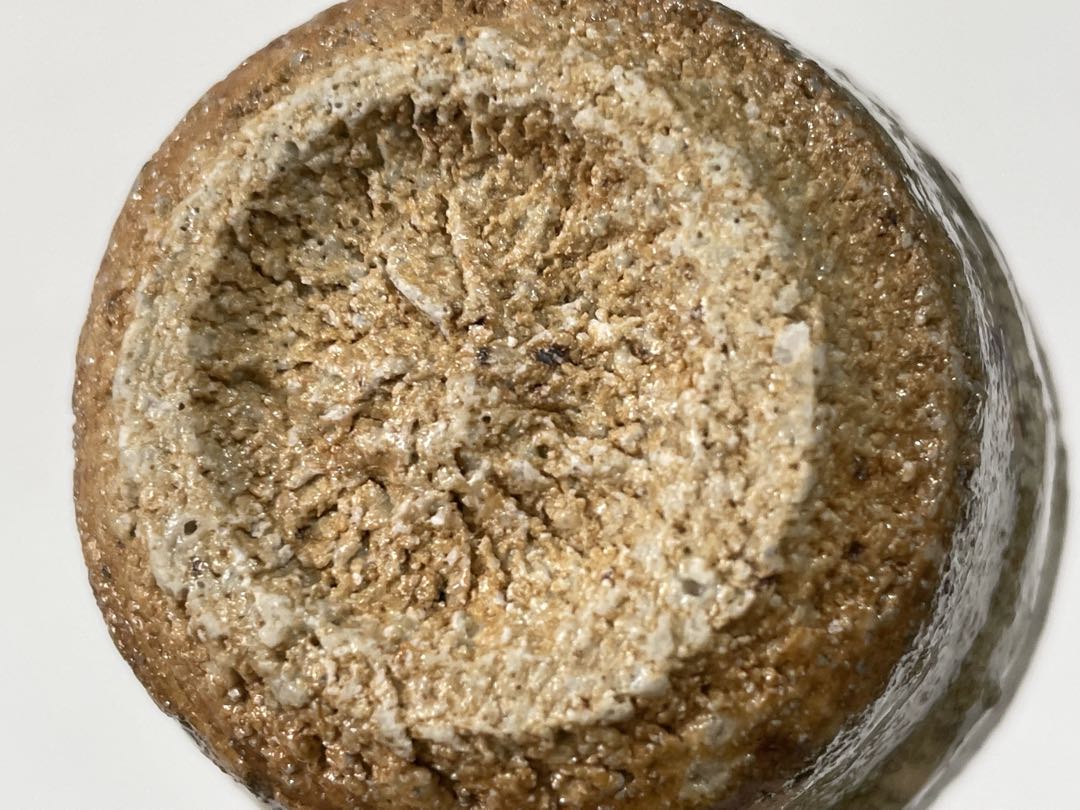 陶芸家　作家物　岡本作礼　斑唐津　ぐい呑　酒器　酒盃　筒盃