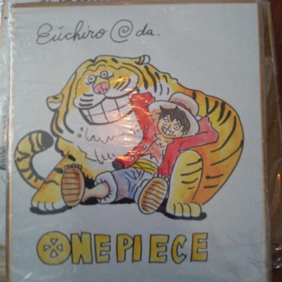 ONE PIECE イラスト　尾田栄一郎　直筆サイン入り