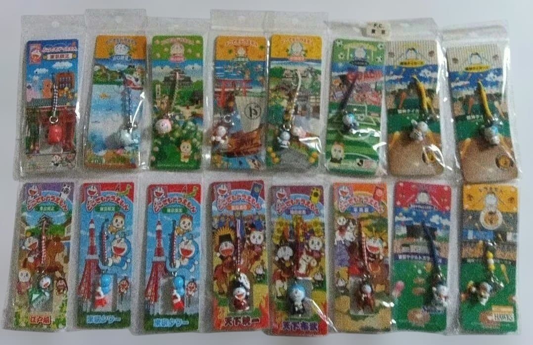 どこでもドラえもん　根付け　ストラップ　キーホルダー　ご当地　まとめ売り　新品
