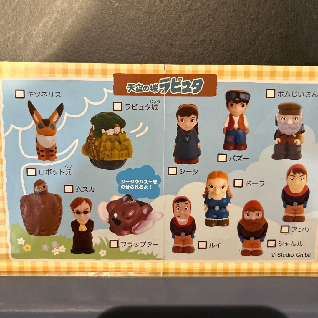 スタジオジブリ　天空の城ラピュタ　指人形　コンプリート　廃盤品