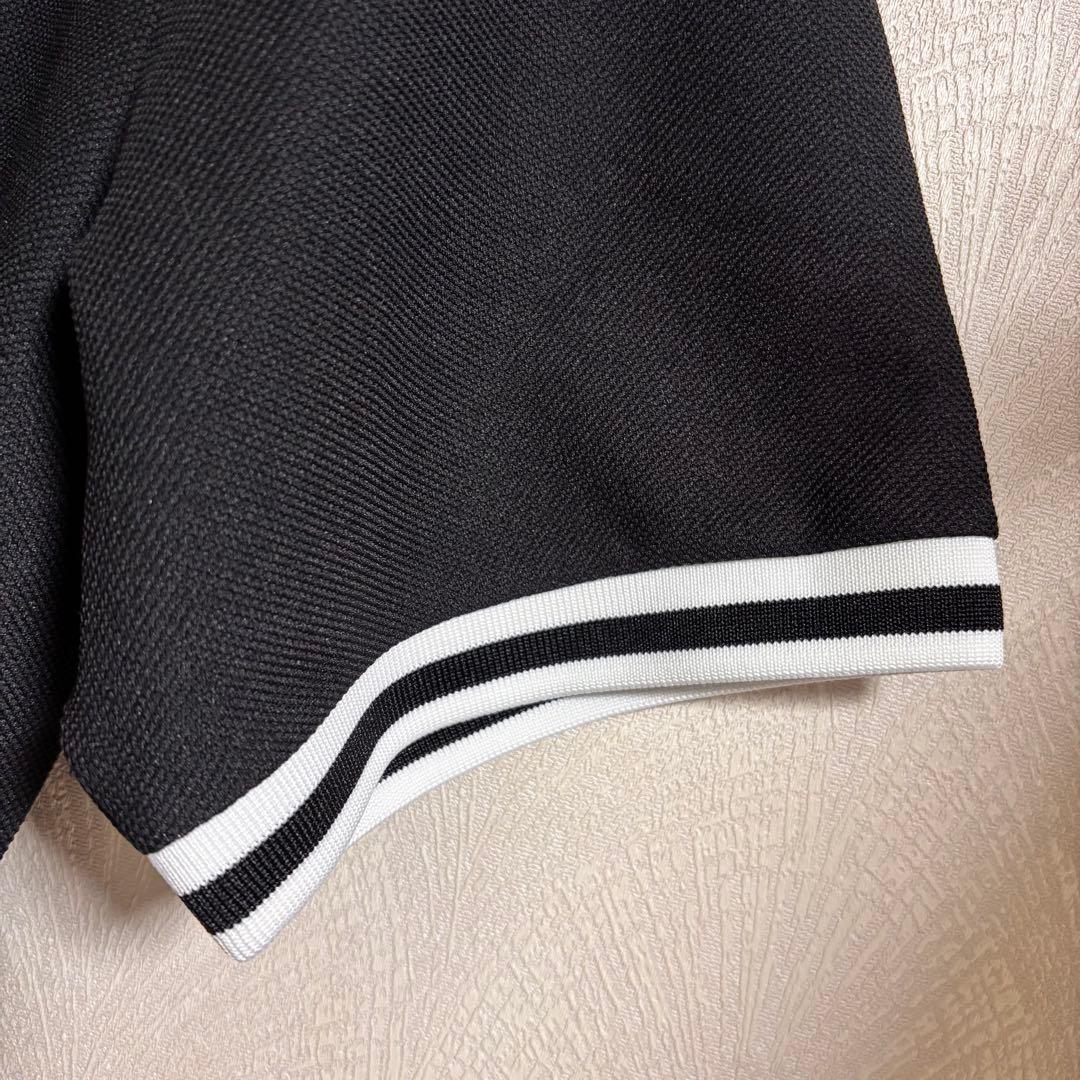 V12 LIB OUT POLOゴルフウェア ポロシャツ 半袖 黒 XL