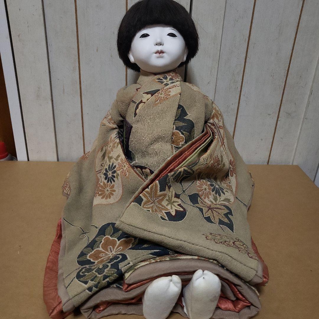 工房朋　市松人形 伝統的和服 花柄