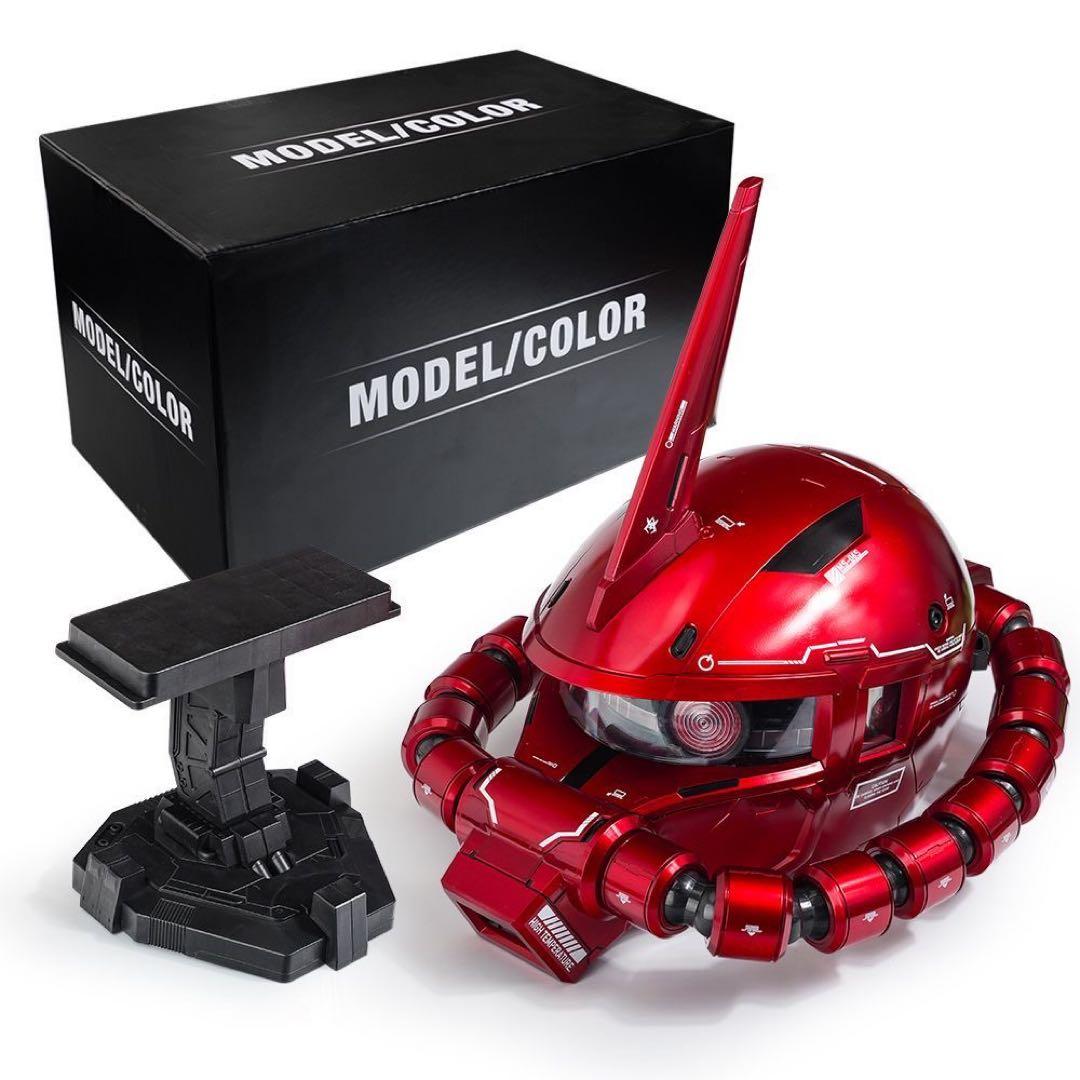 シャア専用ザクII ヘッド フィギア　メタリックレッド塗装