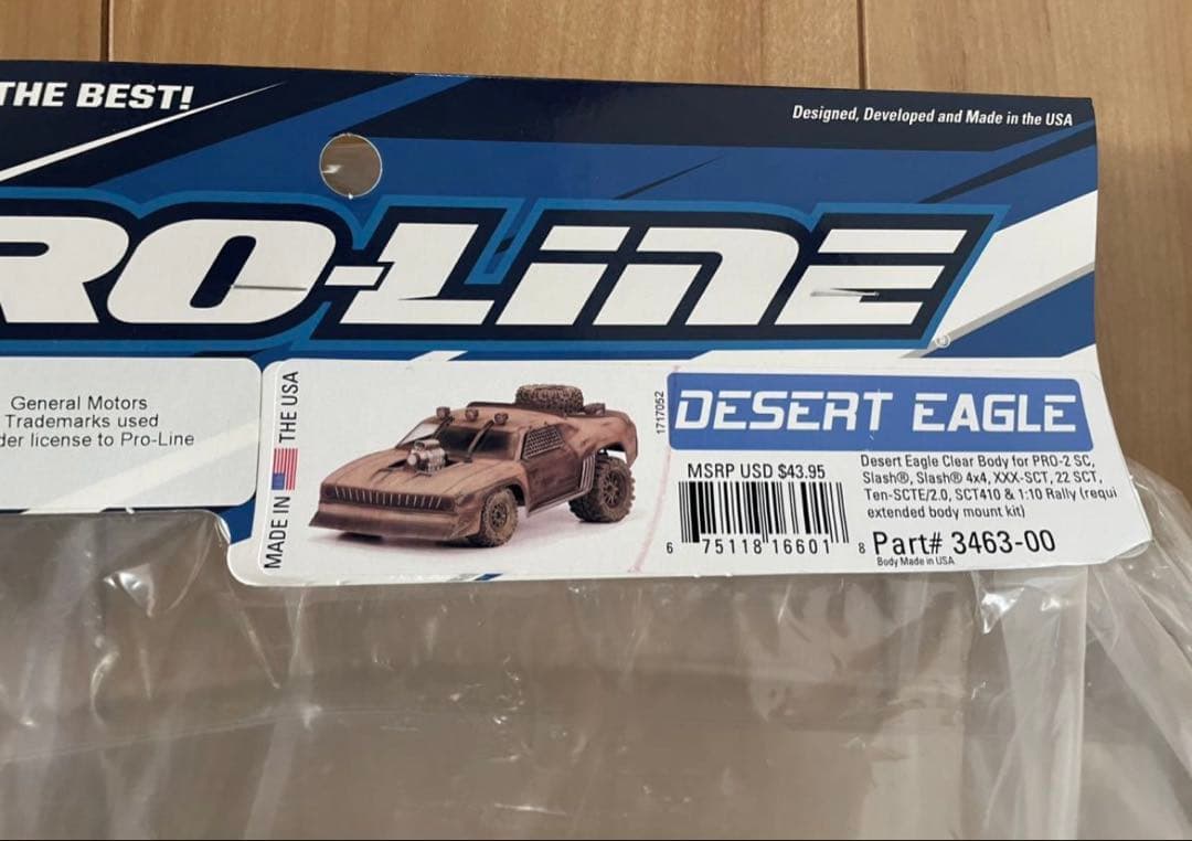 ホビーラジコン 1/10 PRO-LINE DESERT EAGLE Clear Body