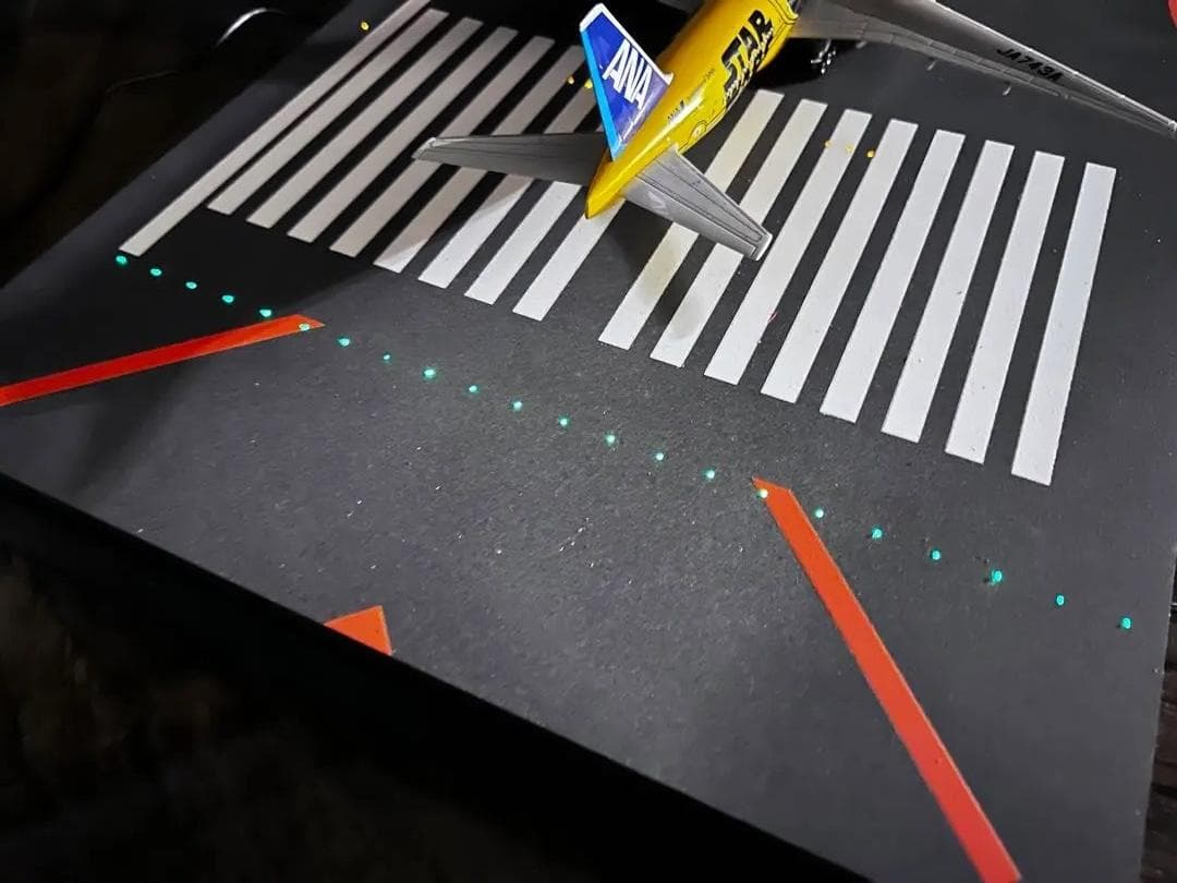 デルタグルーヴ/Delta Groove 滑走路 成田空港 ジオラマ 1/200