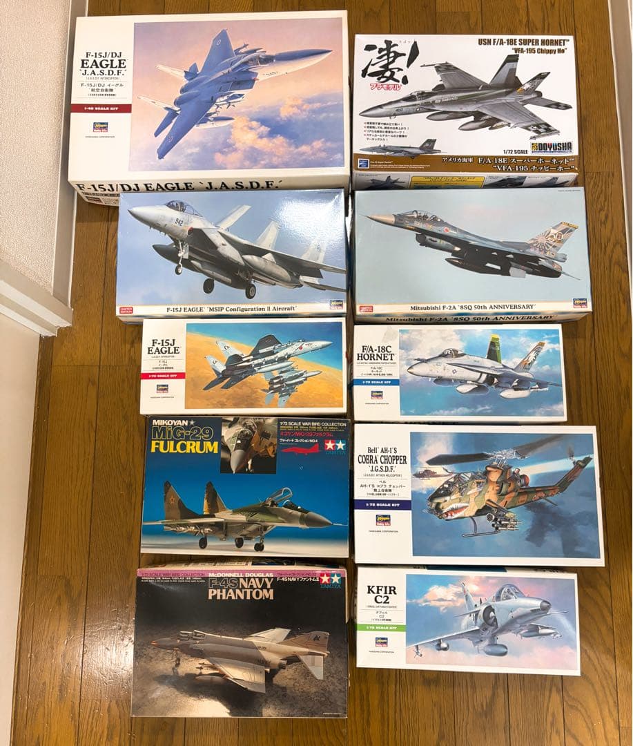 自衛隊プラモデル 未組み立て10機セット