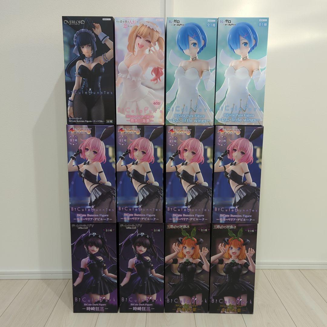 BiCute Dark フィギュア 時崎狂三 中野四葉 レム ナーベラル セット