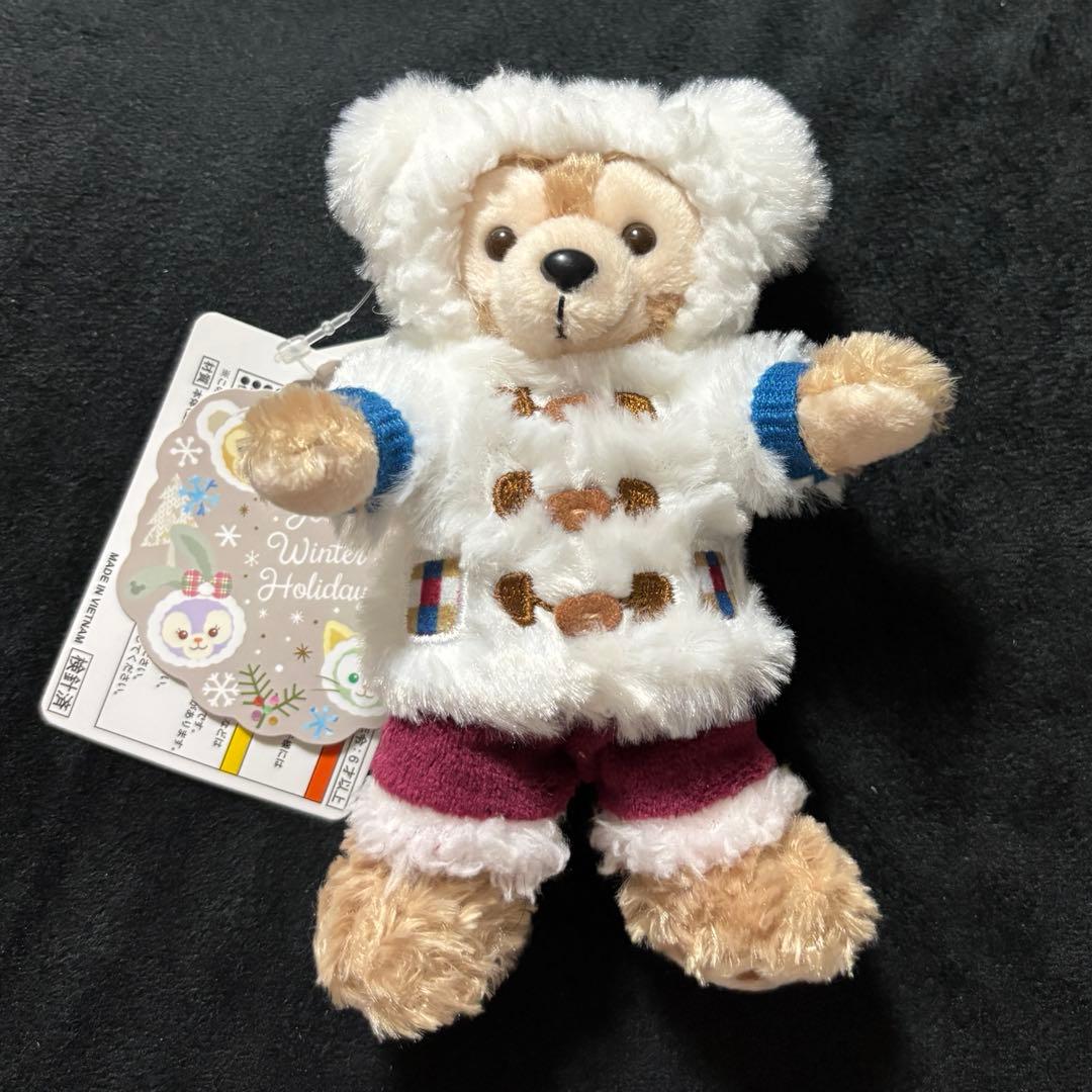 ディズニーシー　ダッフィー　ウィンターホリデー　ぬいぐるみバッジ　タグ付き