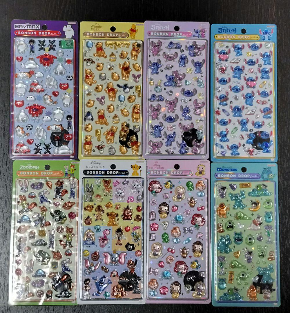 【国内正規品】サンスター★ボンボンドロップシール★ディズニー 8種セット