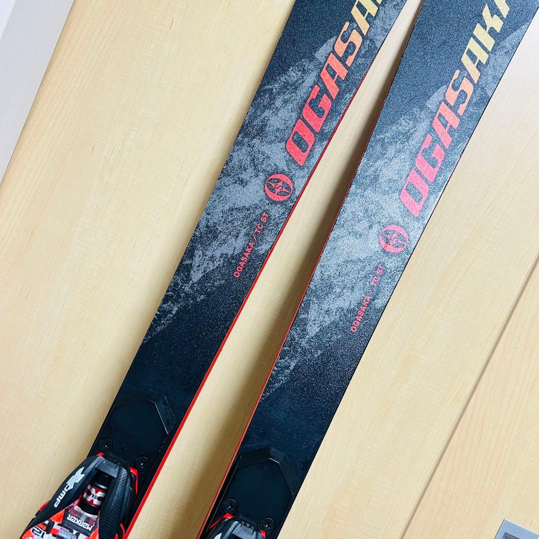 【美品】OGASAKA TC-ST 165cmスキー板 プレート付き